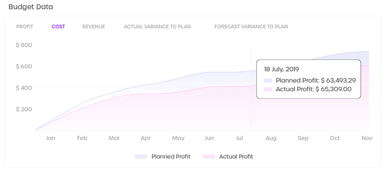 Budget graph